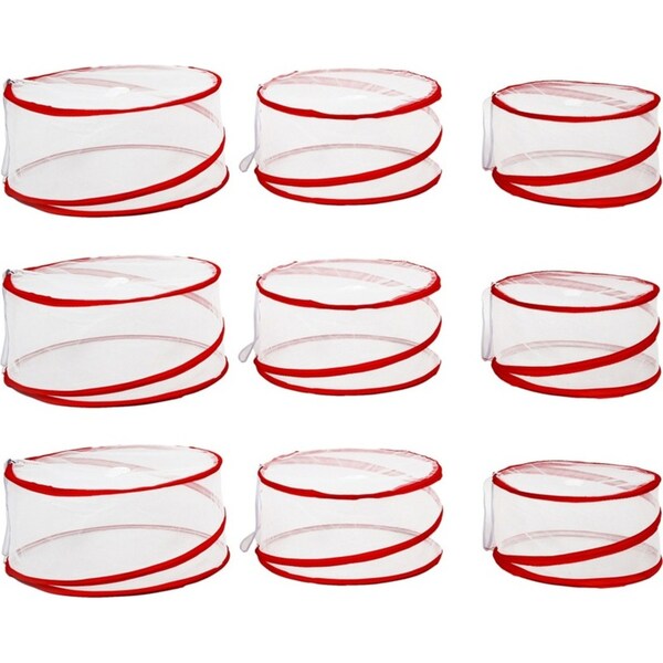3x Urban Kitchen Pop-Up Food Covers Set of 3 Various Sizes 30/35/38cm Diameter