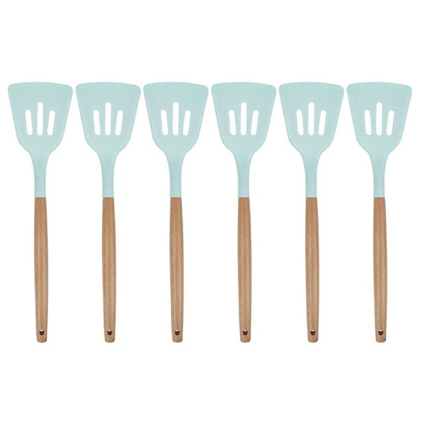 6x Urban Kitchen Silicone Lifter Mint Green 32x8cm Heat Resistant & Versatile