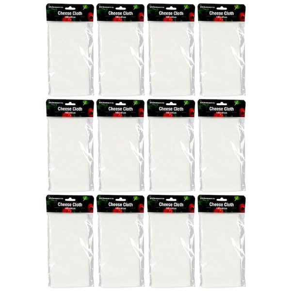 12x Urban Kitchen Cheese Cloth White Large Size & High Quality Cooking 145x91cm