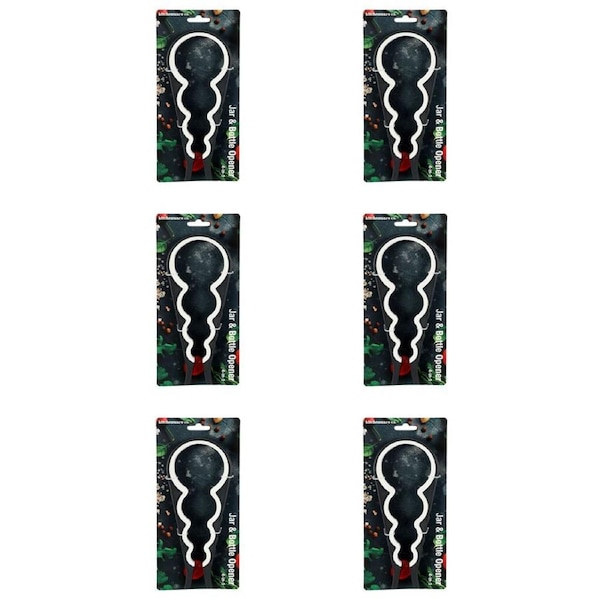 6x Urban Kitchen Jar Bottle Opener 4-in-1 Versatile & Efficient Design 23x9cm