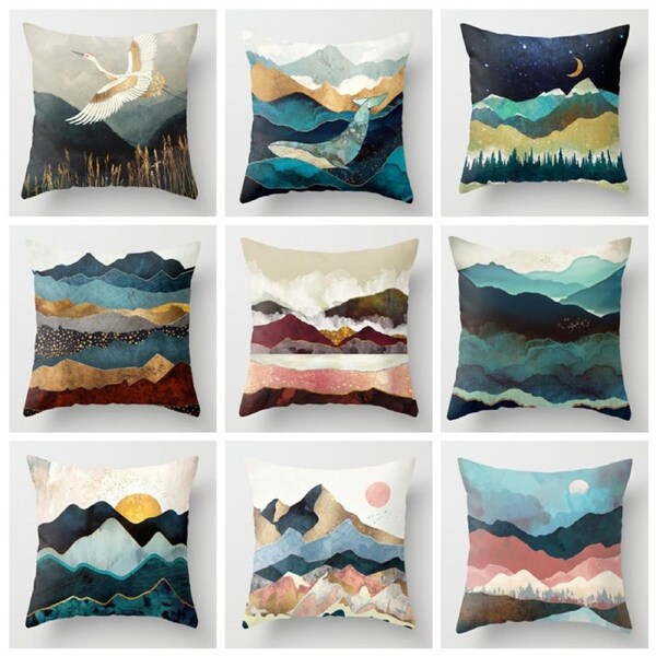 Buy Cushion Get Free Cushion Cover Microfiber Filling Cushion Insert 45*45CM