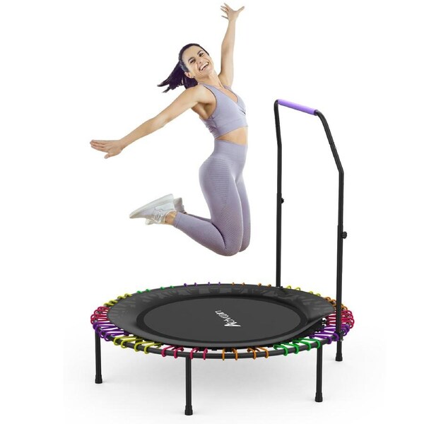 Advwin 40" Mini Trampoline Rebounder Foldable Fitness Trampoline for Adults and Kids Max Load 150kg