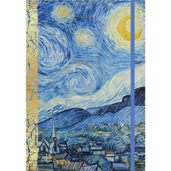Notebook Van Gogh Starry Night A5 Gibson Gifts 26164