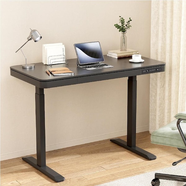 120cm Artiss Electric Standing Desk Sit Stand Desks Drawer