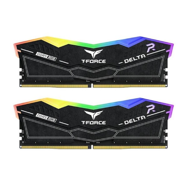 [FF3D516G5600HC40BDC01] Team T-Force Delta RGB Black 16GB(2x8GB) DDR5 Memory, 5600MHz, CL40, 1.2V