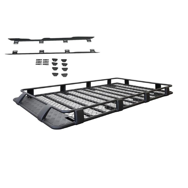 Aluminium Roof Rack Alloy Cage Basket For Landcruiser 200 Series 2016 on With Brackets