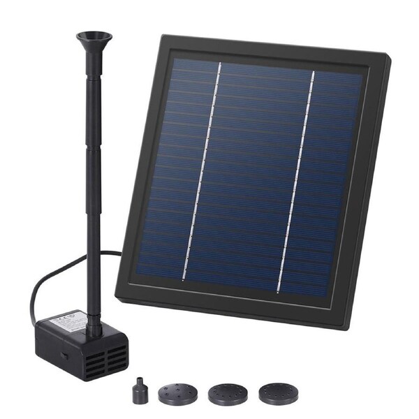 Solar Pond Pump Submersible Powered Garden Pool Water Fountain Kit 6.1FT