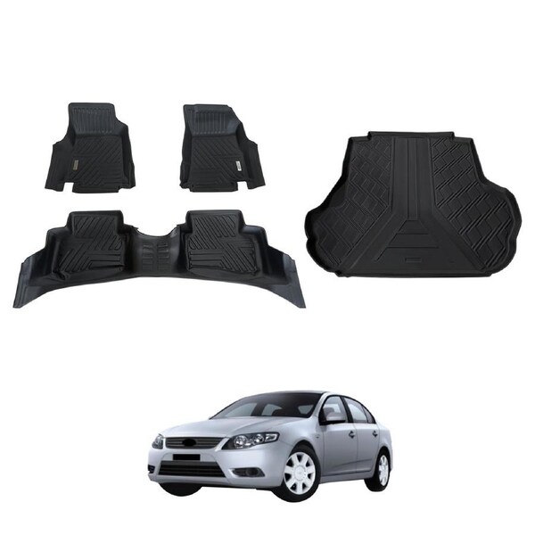 5D Car Floor Mats + Cargo Mat for Ford Falcon FG ecoLPi Series 2008-2014