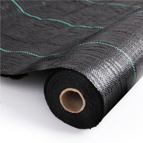 100m Weed Control Matting Weedmat Woven Plant Fabric 91cm Garden Plant Mat