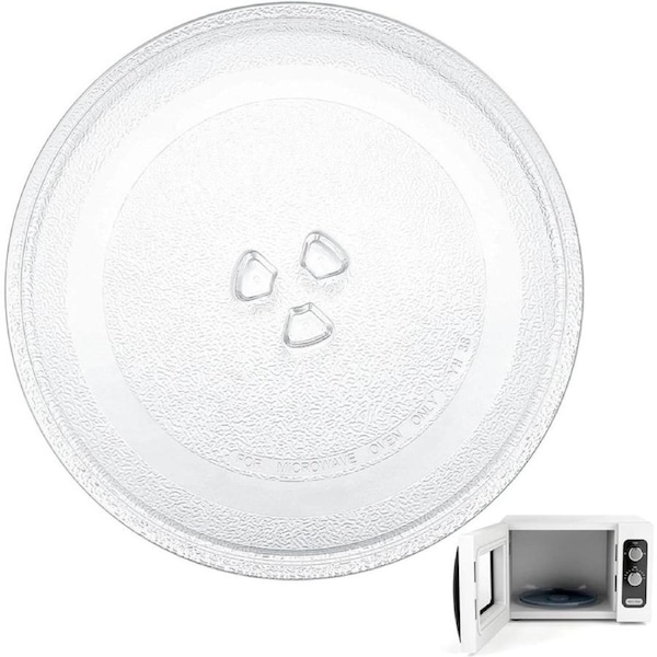 Microwave Oven Platter Turntable Glass Tray Food Glass Plate Dia 245mm