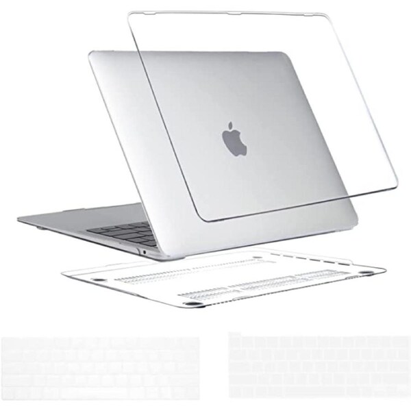 M1 A2337 A2179 A1932 Apple MacBook Air Cover Case Protector 13.3'' With Keyboard Cover Clear