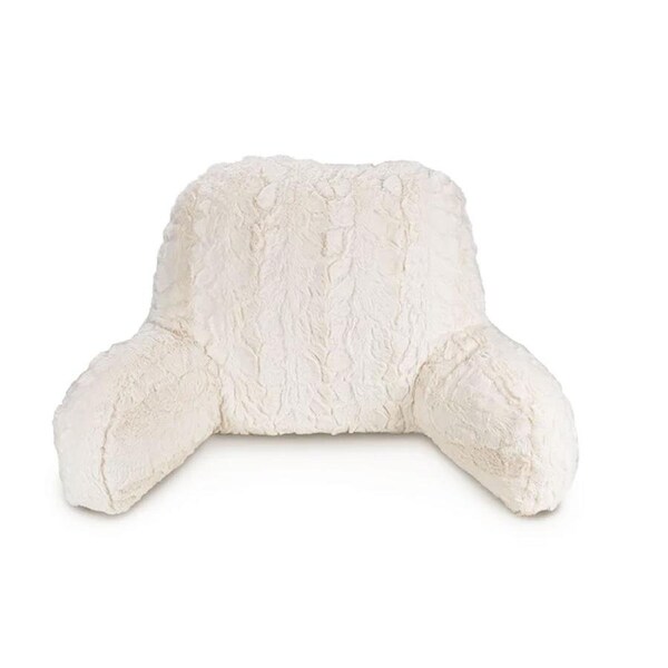 Easyrest Off White Soft & Silky Faux Fur Backrest Pillow