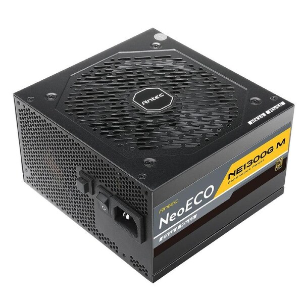 Antec NE 1300w 80+ Gold, Fully-Modular, ATX 3.0, PCI-E 5.0, 12CM FDB Fan, Japanese Caps, Compact ATX Silent Server Grade Power Supply, PSU, 10 wty NE1300G M ATX3.0 AU