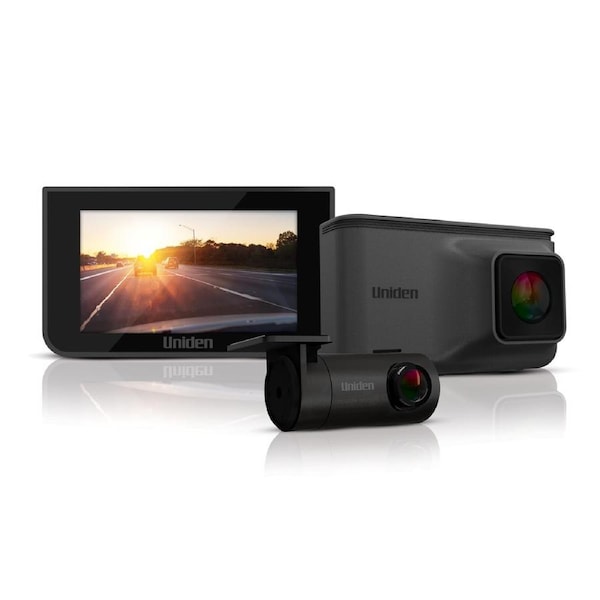 Uniden IGO CAM 45R - 2K Smart Dash Cam with FULL HD Rear View Camera and 3” LCD Colour Screen