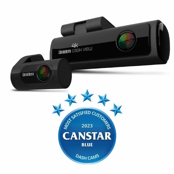 Uniden 4K Ultra HD Smart Dash Cam with 2K Super HD Rear View Camera – Starvis Sensor
