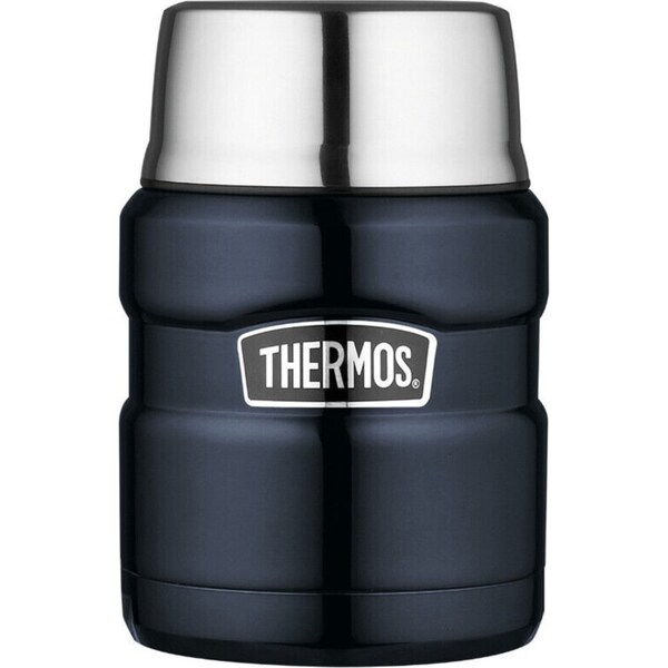 Thermos 470ml Stainless King Vacuum Insulated Food Jar - Midnight Blue