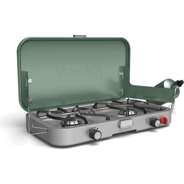 Coleman Stove Cascade 3 In 1 Standard 2 Burner Outdoor Camping 63x37cm Green