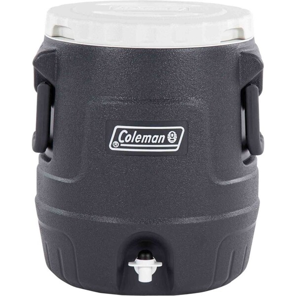 Coleman Plastic Cooler Keg Grey Outdoor Travel/Camping Equipment 10L Black/Grey