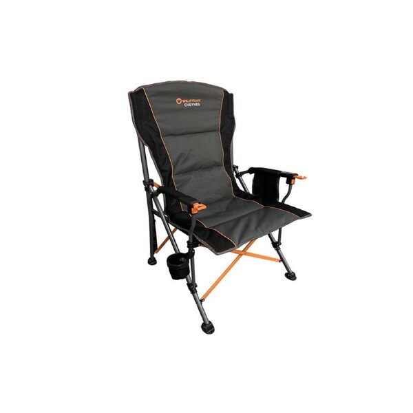 Wildtrak Cheynes Solid Arm Chair Dlx Xl 200Kg Outdoor Camping/Hiking 115x69.5cm