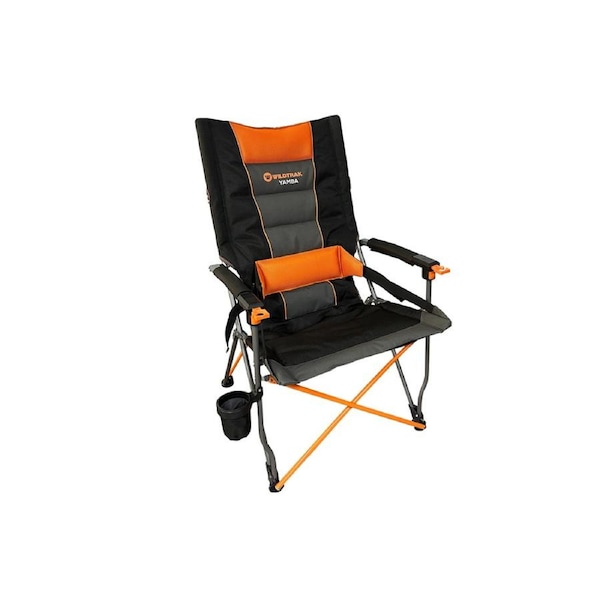 Wildtrak Yamba Solid Arm Lumbar Chair 200Kg Outdoor Camping/Hiking 69x109cm