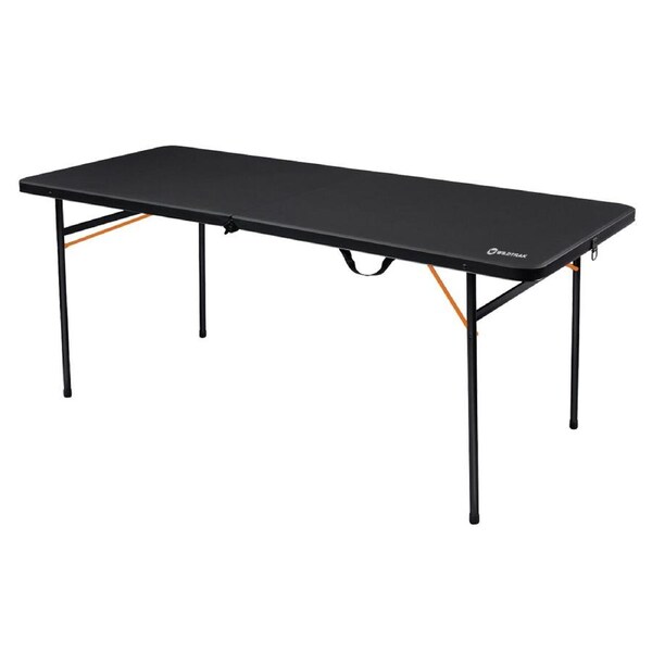 Wildtrak Table Bi Fold Black Outdoor Camping/Hiking Equipment 182cm Black