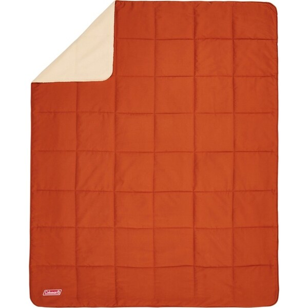 Coleman Sleeping Bag Fleece Blanket Outdoor Camping/Hiking Equipment Orange