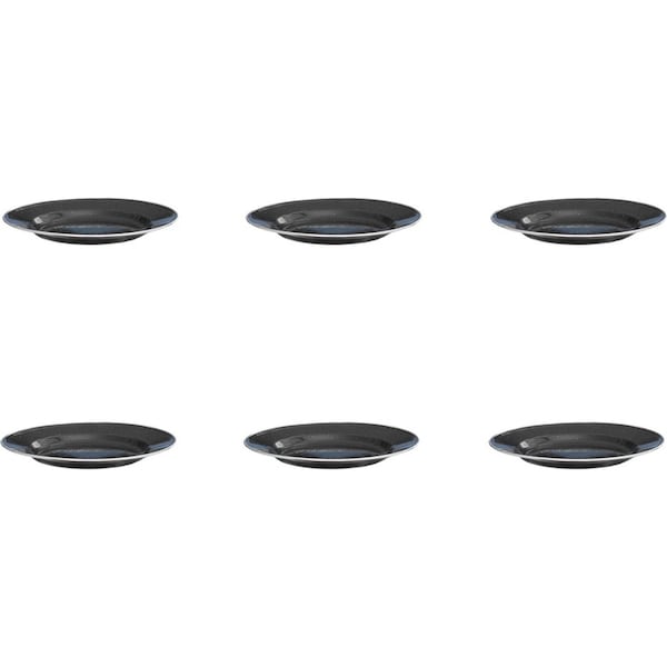 6x Wildtrak Premium Enamel Plate Durable Outdoor Camping/Hiking Dinnerware