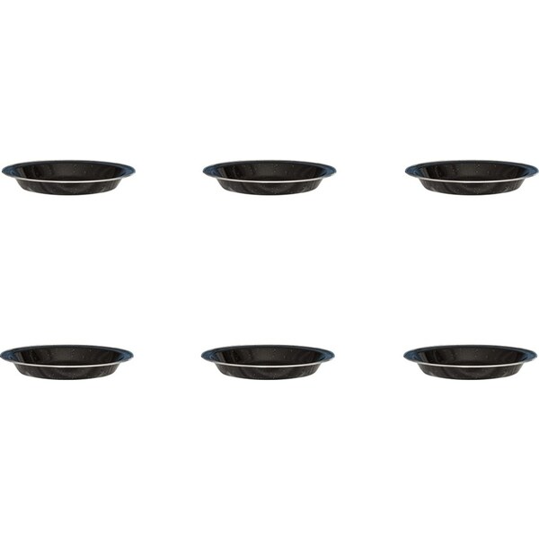 6x Wildtrak Premium Enamel Pie Dish Outdoor Cookware Dinning Camping/Hiking