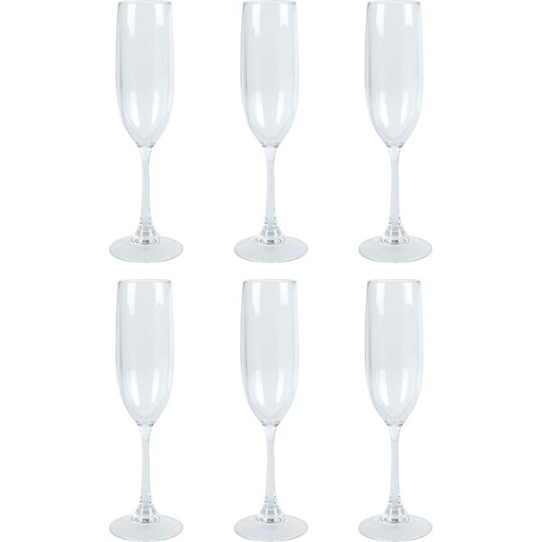 6x Wildtrak Tritan Champagne Flute 145Ml Home Tableop Kitchen Dinnerware Clear