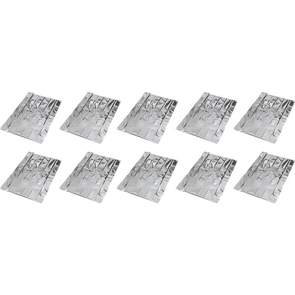 10x Wildtrak Emergency Thermal Blanket Outdoor Camping/Hiking Equipment 22X140cm