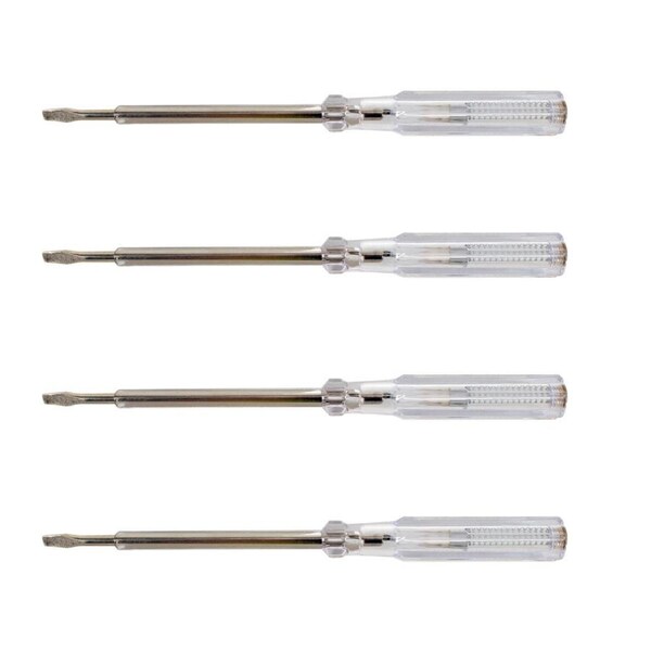 4x Auto Style Plastic Voltage Test Pen Outdoor Camping/Hiking Equipment 19cm