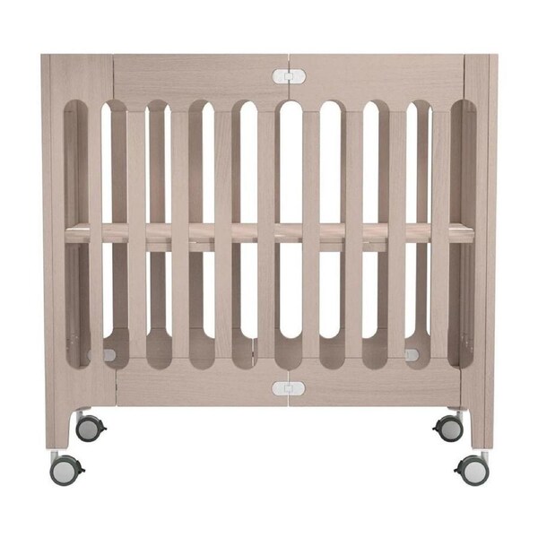 Bloom Alma Baby/Newborn Mini Urban Wood Foldable Crib Beach House Grey