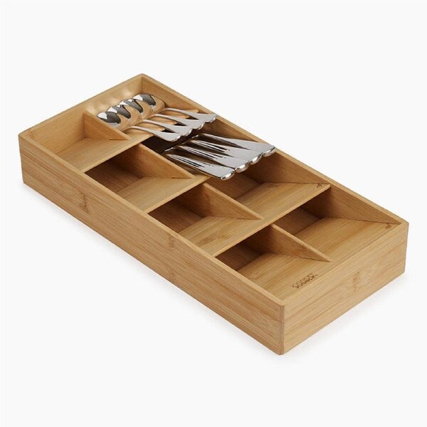 Joseph Joseph Large Bamboo Tiered Cutlery Drawer Organiser