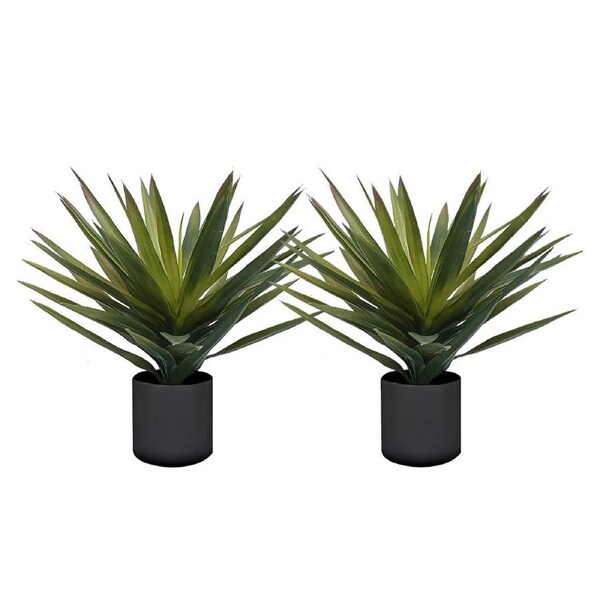 SOGA 2X 45cm Yucca Plant Giant Palm Lily Artificial Plant Tabletop Home Accent Decor