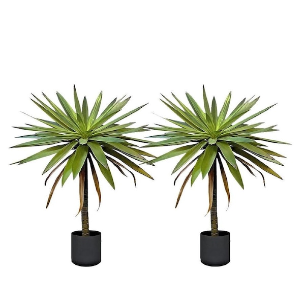 SOGA 2X 90cm Yucca Tree Giant Palm Lily Living Room Artificial Plant Home Accent Decor