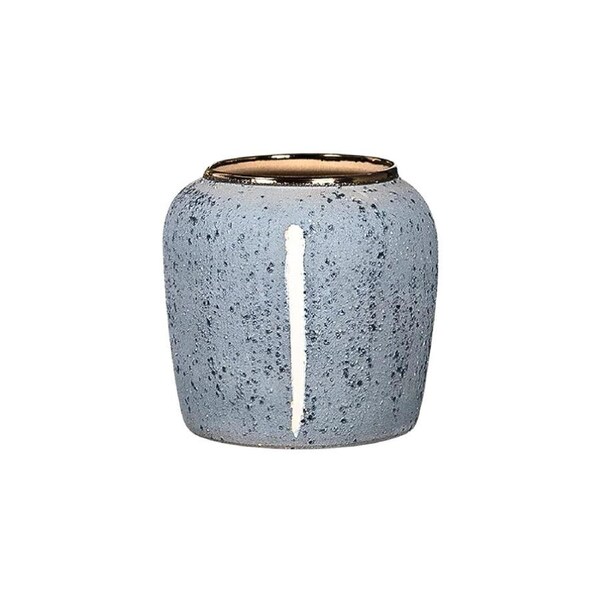 SOGA 21x22cm Grey Small Ceramic Flower Vase Elegant Living Room Home Decor