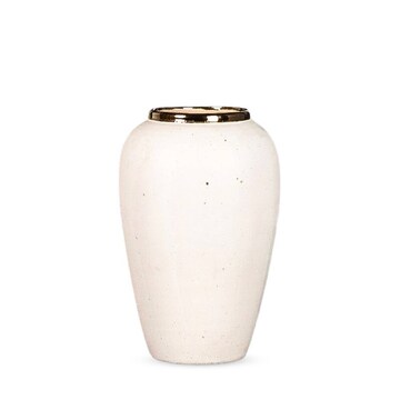 SOGA 30cm White Ceramic Flower Vase