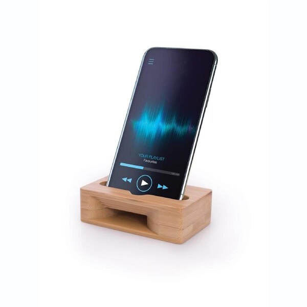 The Executive Collection Phone Holder and Amplifier Bamboo Natural, isAlbi IEC88128
