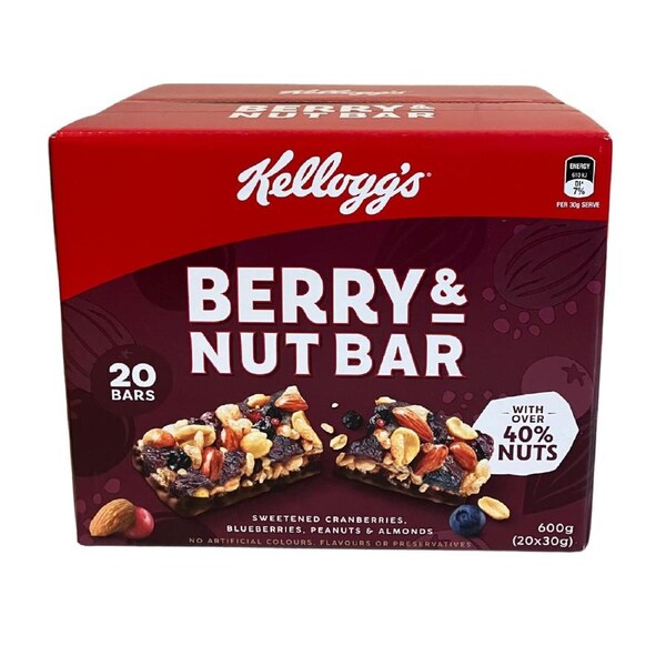 Kellogg's Berry & Nut Bar 20 Pack