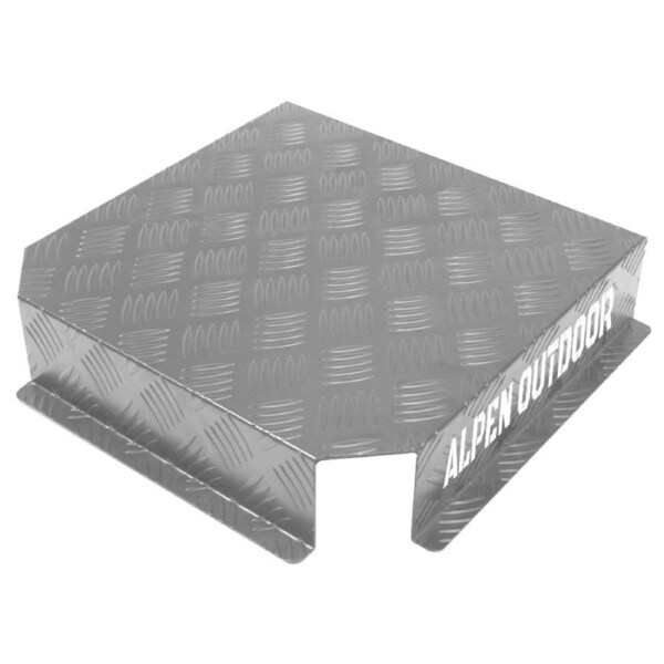 Aluminum Caravan Diesel Heater Bracket Silver 2mm Thickness Fuel Tank Cover Double Left/Right Base 10L/15L for Caravan Trailer Toolbox Silver