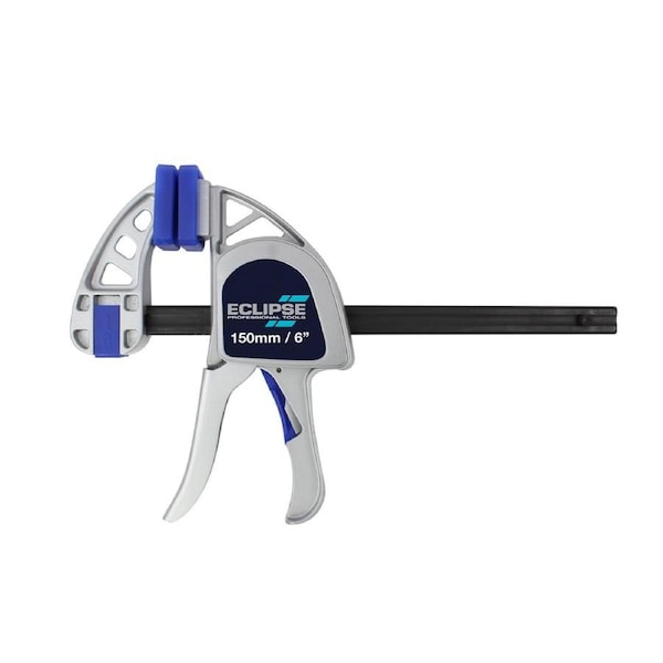 Eclipse Pro Tools One-Handed Clamp 300kg/150mm Reversible Clamping Force Grey