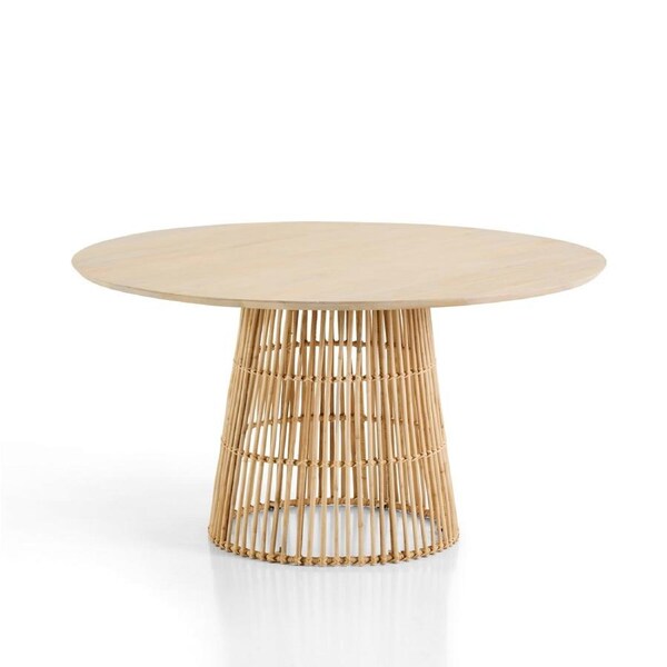 Tamborine Indoor Mango wood 1.4m Round Dining Table - Dining Tables