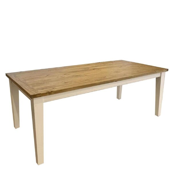 Leura Belle Rustic Rectangle 210cm x 100cm Indoor Timber Dining Table - Dining Tables