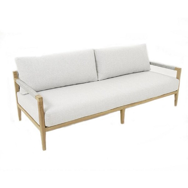 Allora 2.5 Seater Timber and Rope Lounge - Outdoor Teak Lounge