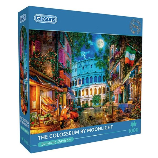 Gibsons Colosseum By Moonlight 1000 Piece Jigsaw Puzzle