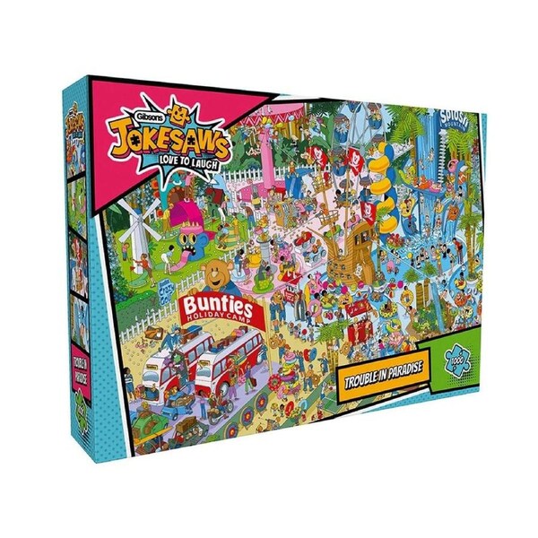 Gibsons Jokesaws Trouble in Paradise 1000 Piece Jigsaw Puzzle
