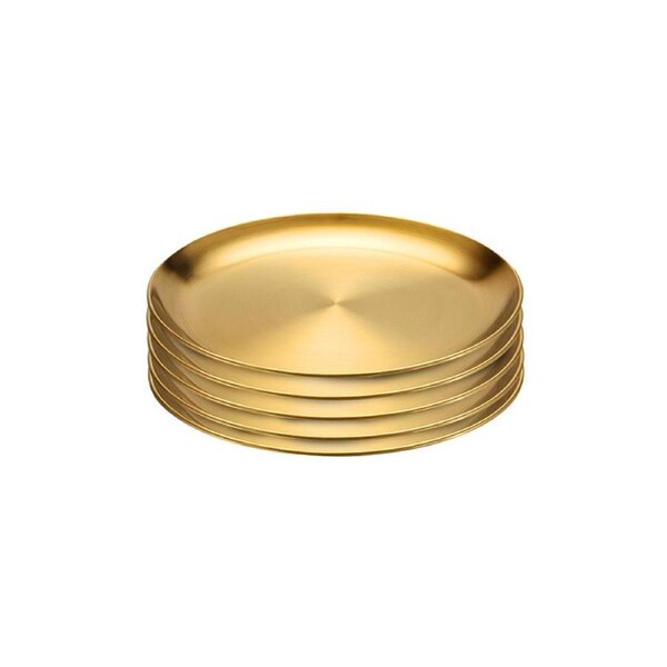SOGA 14cm Premium Gold Grilling Plate Durable Heat Resistant Perfect for BBQs and Outdoor Cooking Kitchen Essential