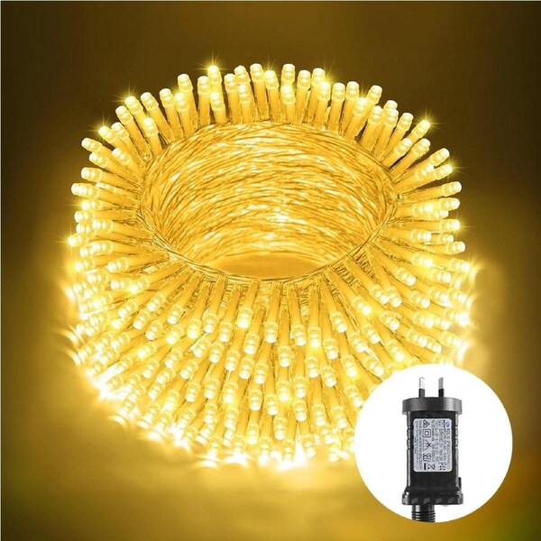 600 Low Voltage LED Bluetooth Speaker & Control Fairy Lights Christmas Decoration Warm White