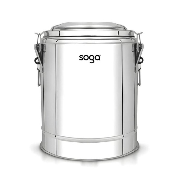 SOGA 50L Stainless Steel Insulated Stock Pot Hot & Cold Beverage Dispenser