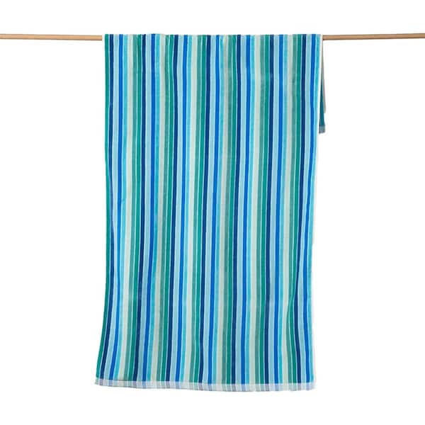 Canningvale Sorrentina Velour Beach Durable Quick-Drying Towel Multiplo Lagoon